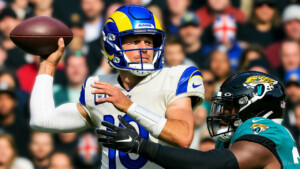 NFL London game documentaries featuring intense Rams vs Jaguars quarterback clash